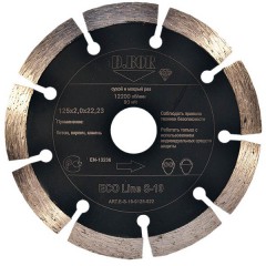 Алмазный диск	D.BOR	125х22 мм (eco line s-10) D.BOR ECO Line S-10