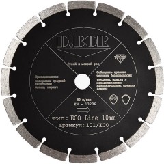 Алмазный диск	D.BOR	300х25,4 мм (eco line s-10) D.BOR ECO Line S-10