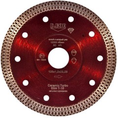Алмазный диск	D.BOR	125x1,2х22 мм (ceramic Turbo Slim T-10) D.BOR Ceramic Turbo Slim T-10