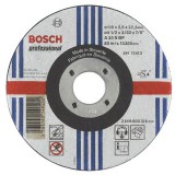 Абразивный отрезной диск по металлу прямой	BOSCH	115х2,5х22 мм (2.608.600.318)