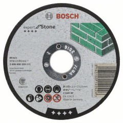 Абразивный отрезной диск по камню прямой	BOSCH	115х2,5х22 мм (2.608.600.320) Bosch -18