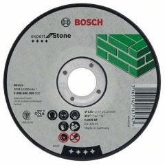 Абразивный отрезной диск по камню прямой	BOSCH	125х2,5х22 мм (2.608.600.385) Bosch -18