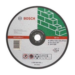 Абразивный отрезной диск по камню прямой	BOSCH	230х3,0х22 мм (2.608.600.326) Bosch -18