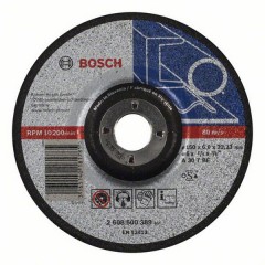 Абразивный обдирочный диск по металлу 	BOSCH	150х6,0х22 мм (2.608.600.389) Bosch -18