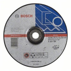 Абразивный обдирочный диск по металлу 	BOSCH	230х8,0х22 мм (2.608.600.386) Bosch -18