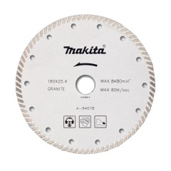 Диск алмазный турбо для сухого реза мрамора, гранита	Makita	180х22 мм (A-84078) Makita A-84078