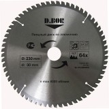 Пильный диск по алюминию и пластику	D.BOR	230х30/25,4 мм