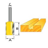 Фреза пазовая твердосплавная 	Makita	15х20 мм (D-10316)