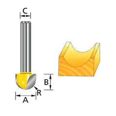 Фреза пазовая гальтельная 	Makita	16х12 мм (D-10833) Makita D-18