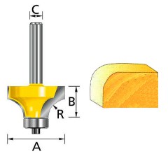 Фреза кромочная калевочная 	Makita	18,7х9,5 мм (D-11190) Makita D-18