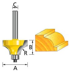 Фреза кромочная калевочная 	Makita	16,7х9,5 мм (D-11293) Makita D-18