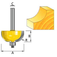 Фреза кромочная галтельная 	Makita	19,5х9,5 мм (D-11455) Makita D-18