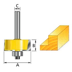 Фреза кромочная фальцевая 	Makita	31,8х12,7 мм (D-11536) Makita D-18