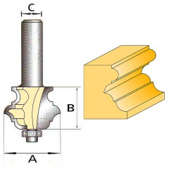 Фреза кромочная многопрофильная 	Makita	31,8х25,4 мм (D-11760) Makita D-18