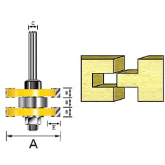 Фреза пазо-шиповая	Makita	41х6,35 мм (D-12027) Makita D-18