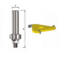 Стержень для пазовой дисковой фрезы	Makita	12х67 мм (D-12108) Makita D-18