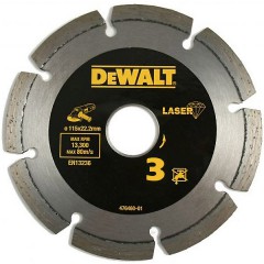 Алмазный сегментированный диск	DeWALT	115х22 мм (DT 3760) Dewalt -18