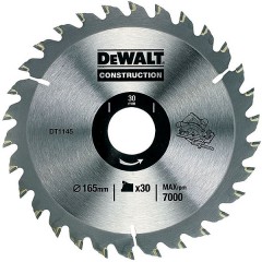 Пильный диск по дереву Construction	DeWALT	165х30 (16, 20) мм (DT 1145) Dewalt -18
