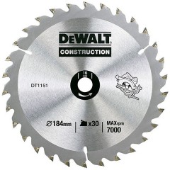 Пильный диск по дереву Construction	DeWALT	184х16 мм (DT 1151) Dewalt -18