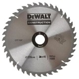 Пильный диск по дереву Construction	DeWALT	235х30 (25,4) мм (DT 1157)