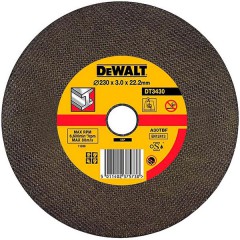Абразивный отрезной диск по металлу прямой	DeWALT	230х3,0х22 мм (DT 3430) Dewalt -18
