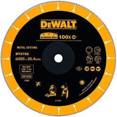 Алмазный отрезной диск по металлу	DeWALT	355х3,5х25,4 мм (DT 3752) Dewalt -18