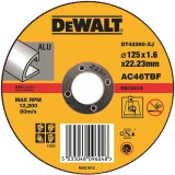Абразивный отрезной диск по алюминию	DeWALT	125х1,6х22 мм (DT 42360)