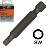 Насадка (бита) шестигранник SW	USH (Германия)	SW6,0х50 (13046)