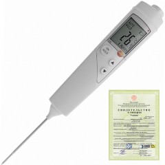 Термометр пищевой TESTO 106  с сигналом тревоги (С ПОВЕРКОЙ) Testo -18